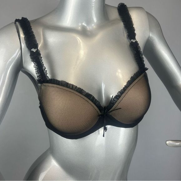Other - ❌SOLD❌ L’Aventure Black Ruffle Push-Up Bra